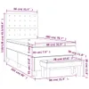 The Living Store Boxspringbett mit Matratze Creme 80x200 cm Produktbild-Vorschau 8