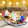 3 Sitzer Schaukelwippe Kinderwippe mit Griffen belastbar Produktbild-Vorschau 2