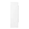 A side view of a tall, narrow white cabinet against a white background. Produktbild-Vorschau