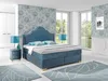 Casa Padrino Jugendstil Doppelbett Blau / Gold - Produktbild-Vorschau 2
