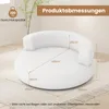 COSTWAY Nafukovací pohovka, kulatá nafukovací pohovka s Náhled obrázku produktu 3