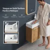 doporro Petit Meuble sous Vasque Marron Clair et Vasque Voir les images du produit 4