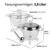 TOPFANN Speisewärmer 3,9 L aus Borosilikatglas – Produktbild-Vorschau 3