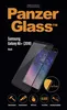 A marketing image for a PanzerGlass screen protector for a Samsung Galaxy A6+ (2018) phone. Produktbild-Vorschau