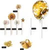 Goldene Geburtstagstorte Deko Cake Topper Feuerwerk Sterne Produktbild-Vorschau 7