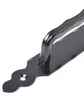 A close-up shot of a black metal door handle on a white background. Anteprima dell’immagine prodotto