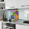 Küchenrückwand Spritzschutz Glas mit Motiv Farbsymphonie 40 Produktbild-Vorschau 2