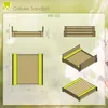Wendi Toys Bac à sable en bois "Delux" avec sièges, y Voir les images du produit 1