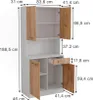 Küchenbuffet Vicco Raul Weiß/Goldkraft Eiche 83.6 x 188.5 Produktbild-Vorschau 2