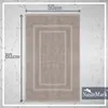 Badematte Badvorleger 2er Pack 50x80cm, 100% Baumwolle, Produktbild-Vorschau 3