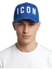 Dsquared2 ICON Baseballpet, blauw, uni Productafbeelding-voorbeeld 3