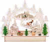 BRUBAKER 3D LED Lichterbogen Schwibbogen - Winterlandschaft Produktbild-Vorschau 1