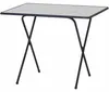 MFG Table de camping/table à ciseaux 60 x 80 cm, blanc/bleu Voir les images du produit 1