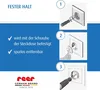 An instructional diagram showing how to install a child safety plug cover by screwing it into an electrical outlet. Náhľad obrázku produktu