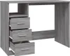 vidaXL Psací stůl se zásuvkami Grey Sonoma 102x50x76 cm Náhled obrázku produktu 1