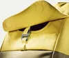 A close-up view of a yellow backpack with a gray bottom section. Produktbild-Vorschau