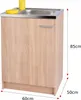 Stamar | Kuchynská skrinka s drezom, Sonoma, Syfon 60 cm, Náhľad obrázku produktu 10