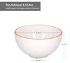 2er Set Salatschüssel Wolle Ø 20,5 cm weiß Größe M rustikal Produktbild-Vorschau 6