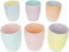 Pastello Set de 6 tasses à moka pastel 150ml faïence 6Pers Voir les images du produit 2