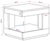 vidaXL Konferenční stolek 45x45x40 cm Masivní dřevo Akácie Náhled obrázku produktu 6