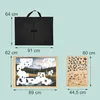 Relaxdays, scatola per puzzle, 1500 pezzi, 2 vassoi di Anteprima dell’immagine prodotto 4