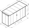 Domek ogrodowy G21 GRAH 483 - 340 x 142 cm, brązowy Podgląd zdjęcia produktu 6
