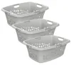 Rotho 3er-Set Wäschekorb 50L Flowers - Wäschesammler groß - Produktbild-Vorschau 1