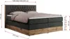 MKS MEBLE King Boxspringbett 200x200 mit Bettkasten Eiche, Produktbild-Vorschau 6