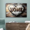 MuchoWow© Leinwandbilder 60x40 cm - Motiv: Home und Herz, Produktbild-Vorschau 4