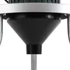 Close-up view of the bottom part of a machine, showing a black funnel-shaped component and a silver rod extending downwards. Náhled obrázku produktu