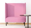 vidaXL Hoher Rücken Sofa 101cm Rosa Stoff Produktbild-Vorschau 3