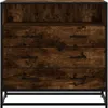 vidaXL Szafka z szufladami dąb wędzony 70x41x70 cm Materiał Podgląd zdjęcia produktu 4