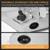 7MAGIC Elektrischer Allesschneider Edelstahl, Verstellbare Produktbild-Vorschau 8