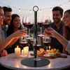 Relaxdays drankentoren, 8 glazen, staal, voor het Productafbeelding-voorbeeld 2