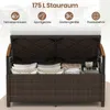 Banc de jardin 2 places COSTWAY en polyrotin avec espace de Voir les images du produit 3
