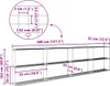 vidaXL třípatrový stojan na rostliny černý 400 x 32 x 104 Náhled obrázku produktu 8