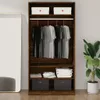 vidaXL Armadio marrone effetto rovere 100x50x200 cm Anteprima dell’immagine prodotto 11