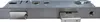 A close-up, straight-on view of a metal door lock mechanism against a white background. Produktbild-Vorschau