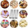 18-teilig Croissant Backformen Set aus Edelstahl, Hörnchen Produktbild-Vorschau 6