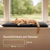 Knupis Fensterbank Katzenliege 90 x 28 cm - Selbstwärmende Produktbild-Vorschau 2