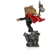 A stylized figurine of Thor from Avengers: Endgame, depicted in a dynamic pose on a rocky base, holding his hammer. Náhled obrázku produktu