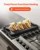 Sandwiches are being cooked on a cast iron griddle on a gas stove. Náhľad obrázku produktu