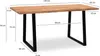 FineBuy Schreibtisch 120x60x76 cm Akazie Massivholz / Produktbild-Vorschau 3