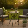 Table de bistrot ronde 70x60cm table de jardin terrasse Voir les images du produit 3
