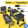 Sekey XXXL Bollerwagen Faltbar 300L 200KG Transportwagen Produktbild-Vorschau 2