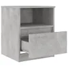 vidaXL Nachttische 2 Stk. Betongrau 40x40x50 cm Produktbild-Vorschau 7