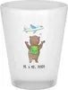 Mr. & Mrs. Panda Gläschen Bär Flugzeug - Transparent - Produktbild-Vorschau 1