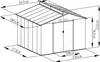 Metall Gerätehaus Modell Viva 13,36 m² Produktbild-Vorschau 9