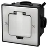 Edelstahl Einbausteckdose IP44 mit Klappdeckel I Serie AP-1 Produktbild-Vorschau 4