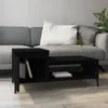 vidaXL Couchtisch Schwarz 100x50x45 cm Holzwerkstoff - Produktbild-Vorschau 1